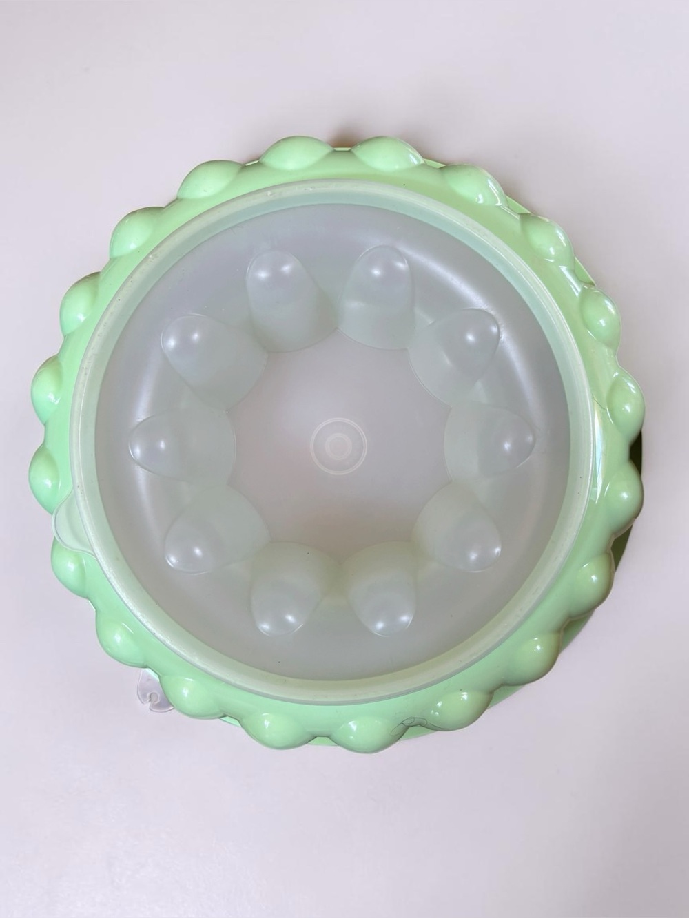 Vintage Tupperware Green Jello Mold Bundt Bowl